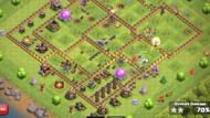 Hog Riders and Miners are used to clear the base core (Image via Supercell)